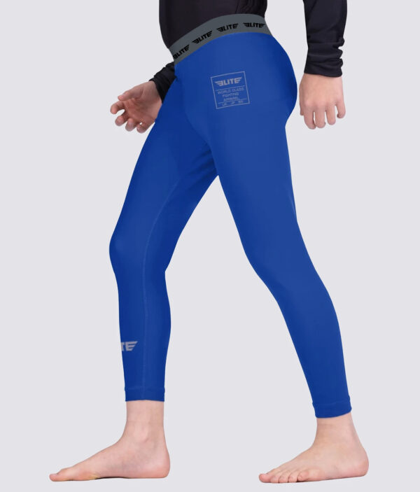 10.39Kids' Plain Blue Compression Judo Spat Pants